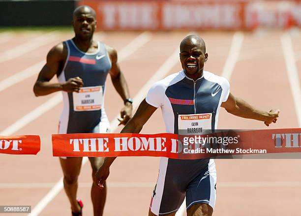 Calvin Harrison wins the Men's 400 meter with a time of 45.56 during the Home Depot Invitational, the first invitational stop on USA Track & Field?s...