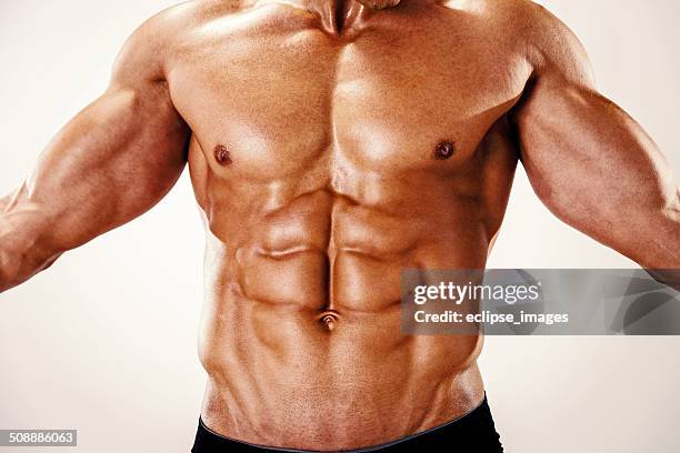 muscles - pectoral muscle stock pictures, royalty-free photos & images