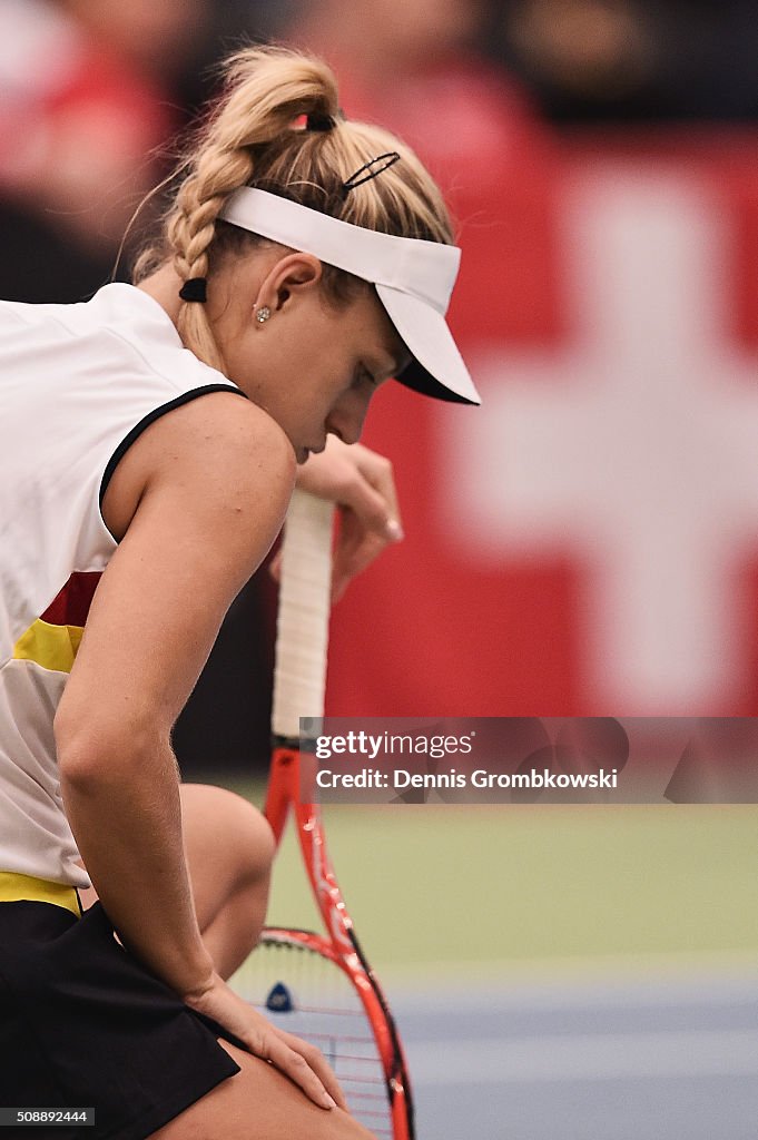 Germany v Switzerland - 2016 FedCup Day 2