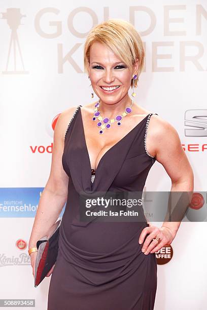 Andrea Ballschuh attends the Goldene Kamera 2016 on February 6, 2016 in Hamburg, Germany.