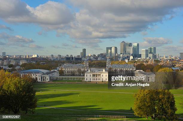 View of Greenwich Park and the Queen's house.