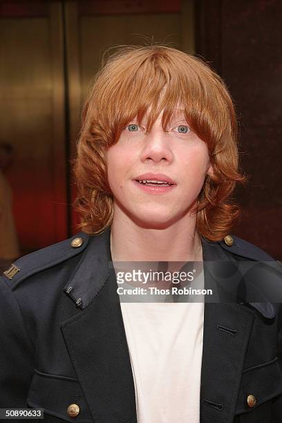 Actor Rupert Grint attends the Premiere of Harry Potter And The Prisoner of Azkaban at Radio City Music Hall on May 23, 2004 in New York City.