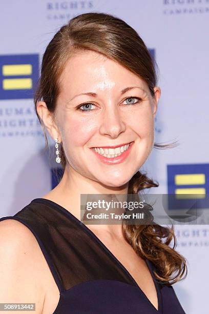 Chief of Staff to Andrew Cuomo Melissa DeRosa attends the 2016 HRC New York Gala Dinner at The Waldorf=Astoria on February 6, 2016 in New York City.