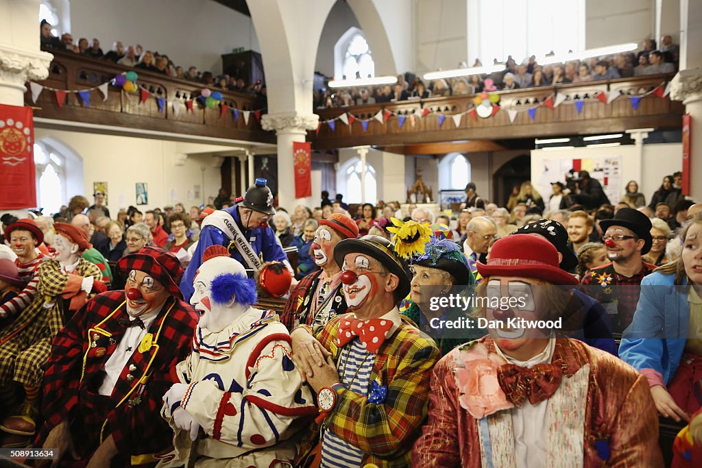 Clowns Gather For Annual Church Service Honouring Joseph Grimaldi