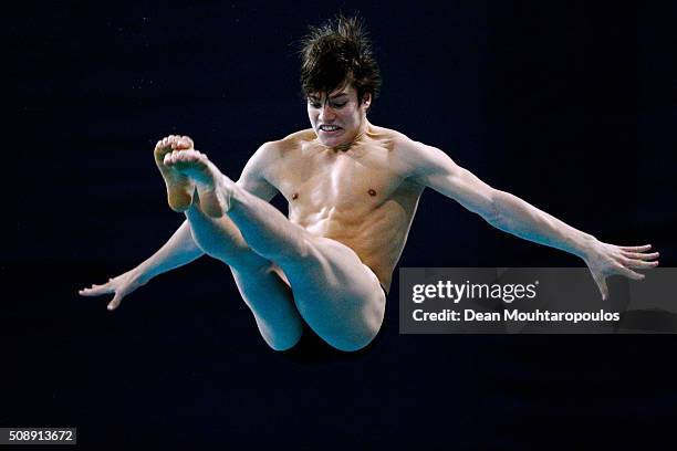 Competes in the XXXXX during the Senet Diving Cup held at Pieter van den Hoogenband Swimming Stadium on February 7, 2016 in Eindhoven, Netherlands.