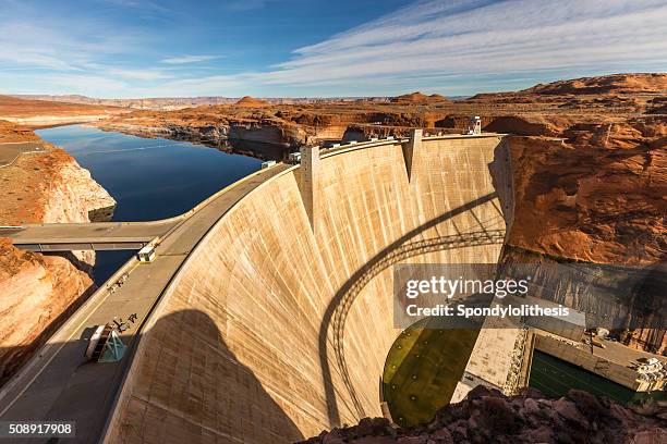 glen canyon dam at page, arizona - glen canyon dam stock pictures, royalty-free photos & images