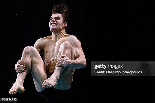 Competes in the XXXXX during the Senet Diving Cup held at Pieter van den Hoogenband Swimming Stadium on February 7, 2016 in Eindhoven, Netherlands.