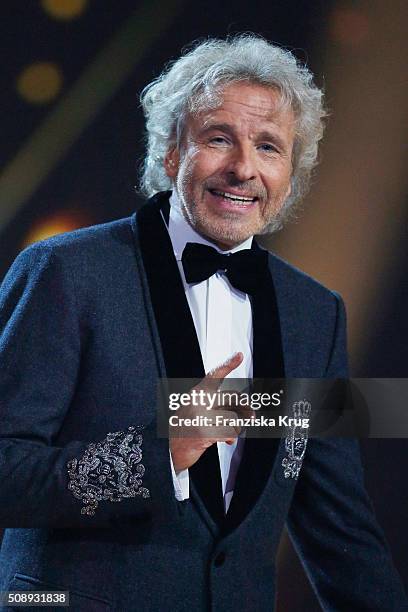 Thomas Gottschalk attends the Goldene Kamera 2016 show on February 6, 2016 in Hamburg, Germany.