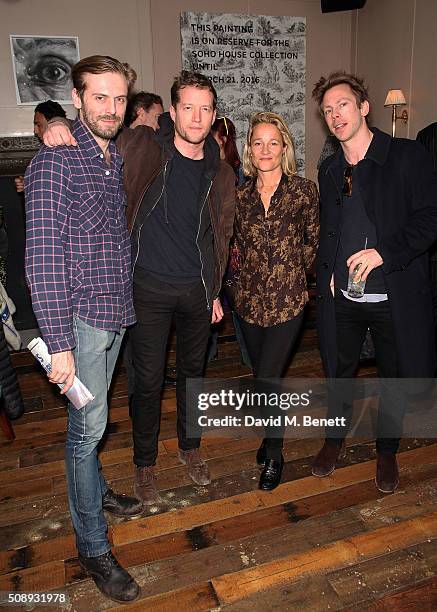 Jesse Peyronel, Robin Scott Lawson, Tara Agace and guest attend a special screening of "The Uncountable Laughter of The Sea" at Soho House Dean...