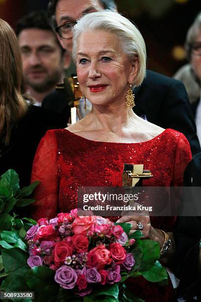 Helen Mirren attends the Goldene Kamera 2016 show on February 6, 2016 in Hamburg, Germany.