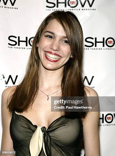 Actress Christy Carlson Romano attends Show People Magazine Celebrates the 2003-2004 Tony Awards party at Gotham Hall May 24, 2004 in New York City.