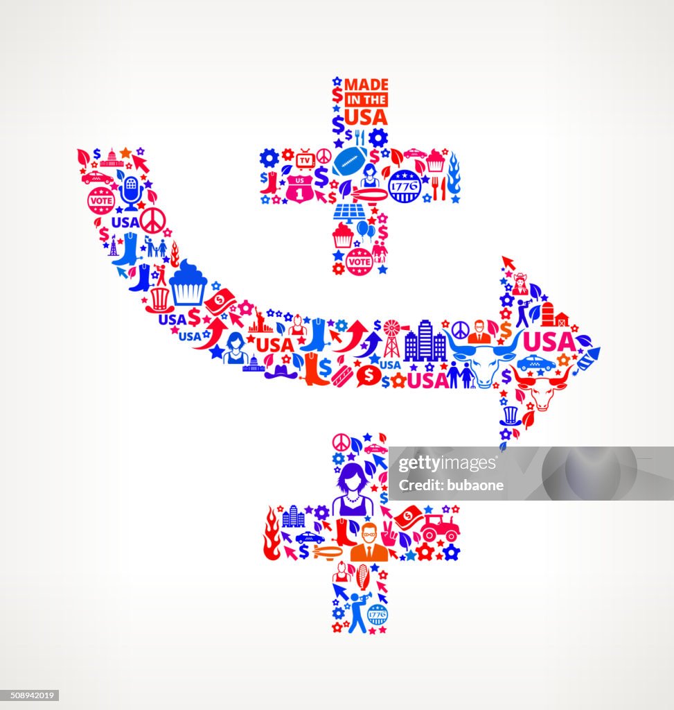 Strategy Plan US royalty free vector art Pattern