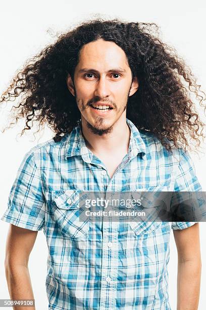 portrait of a man - tousled hair man stock pictures, royalty-free photos & images