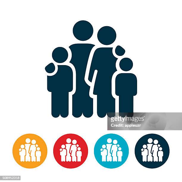 family icon - family stock illustrations