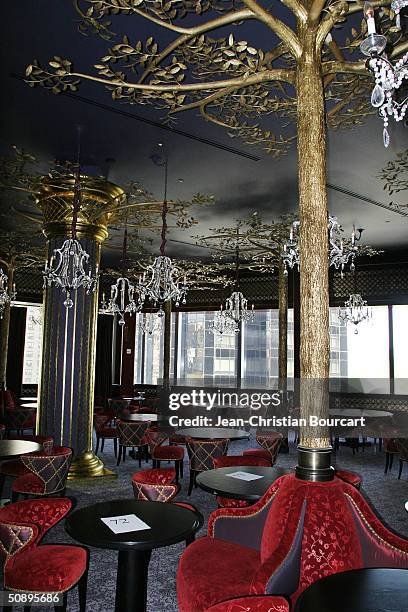 The interior of Jean-Georges Steakhouse in of the new Time Warner Building in Columbus Circle is seen April 29, 2004 in the Manhattan borough of New...