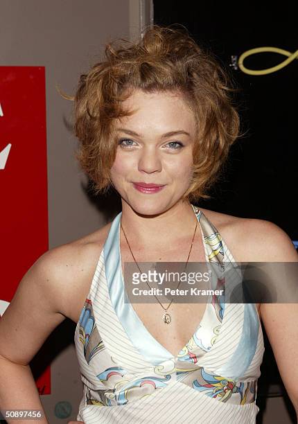 Actress Ana Reeder attends the after party for the opening night of "Sight Unseen" May 25, 2004 in New York City.