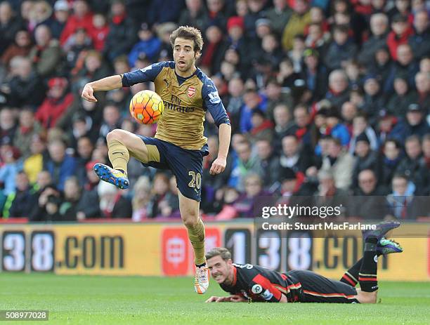 Mathieu Flamini of Arsenal during the Barclays Premier League match between AFC Bournemouth and Arsenal at The Vitality Stadium on February 7, 2016...