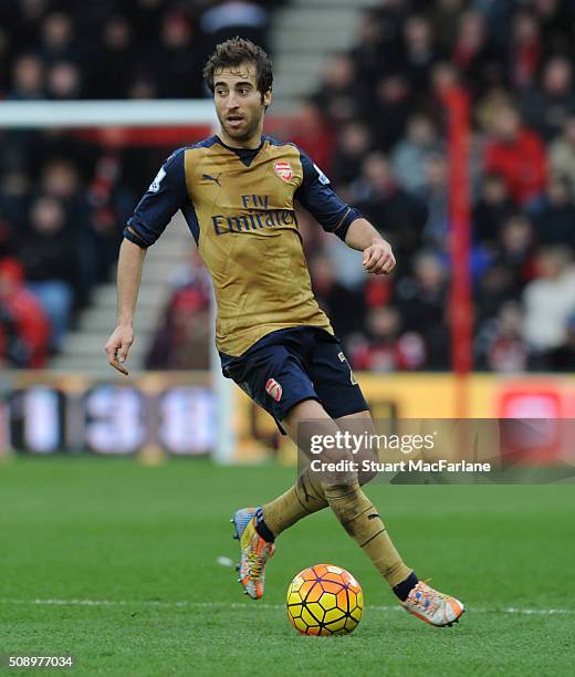 Mathieu Flamini of Arsenal during the Barclays Premier League match between AFC Bournemouth and Arsenal at The Vitality Stadium on February 7, 2016...