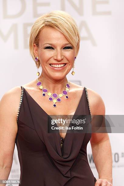 Andrea Ballschuh attends the Goldene Kamera 2016 on February 6, 2016 in Hamburg, Germany.