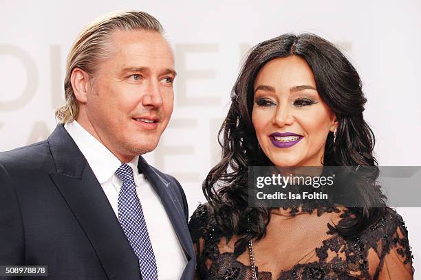 Franjo Pooth and Verona Pooth attend the Goldene Kamera 2016 on February 6, 2016 in Hamburg, Germany.