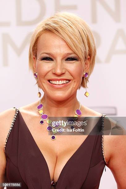 Andrea Ballschuh attends the Goldene Kamera 2016 on February 6, 2016 in Hamburg, Germany.