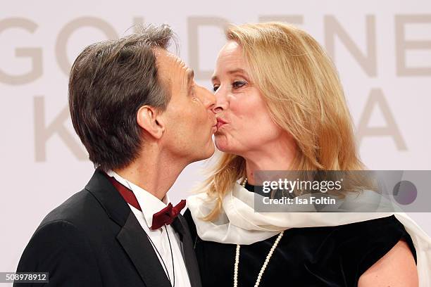 Wolfgang Bahro and Barbara Bahro attend the Goldene Kamera 2016 on February 6, 2016 in Hamburg, Germany.