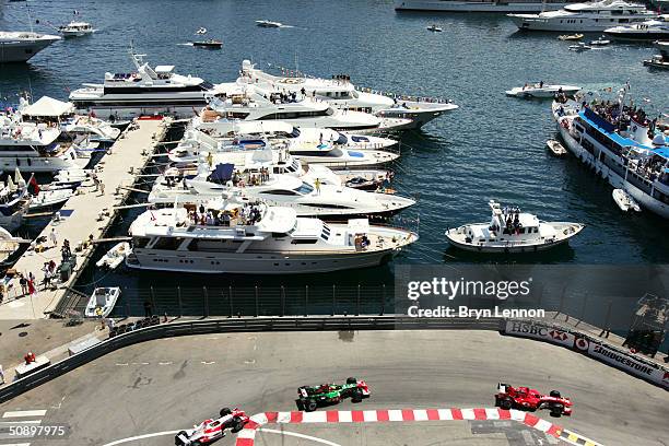 General aerial view of the Monaco F1 Grand Prix on May 23 in Monte Carlo, Monaco.