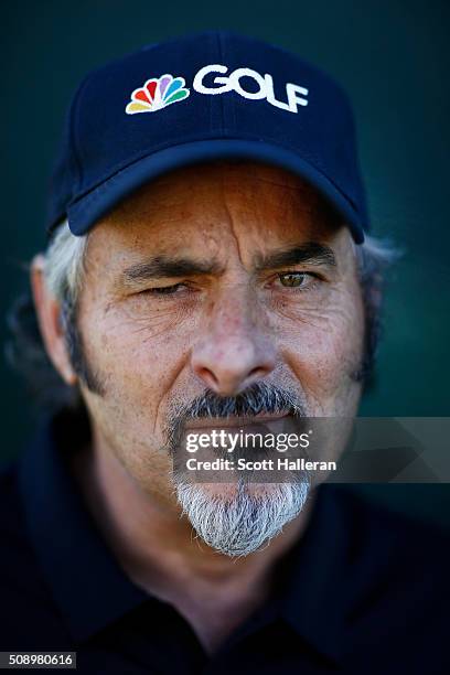 David Feherty of NBC Sports poses for a portrait during the final round of the Waste Management Phoenix Open at TPC Scottsdale on February 7, 2016 in...