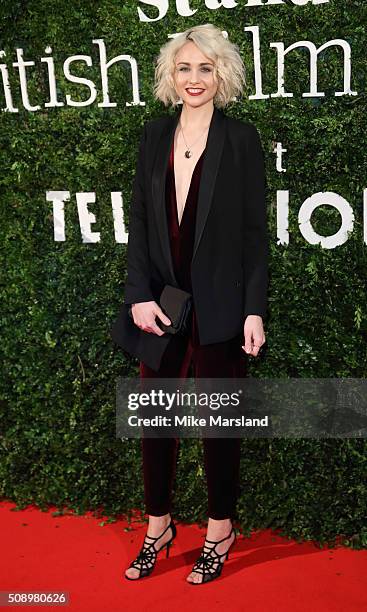 Tuppence Middleton attends the London Evening Standard British Film Awards at Television Centre on February 7, 2016 in London, England.