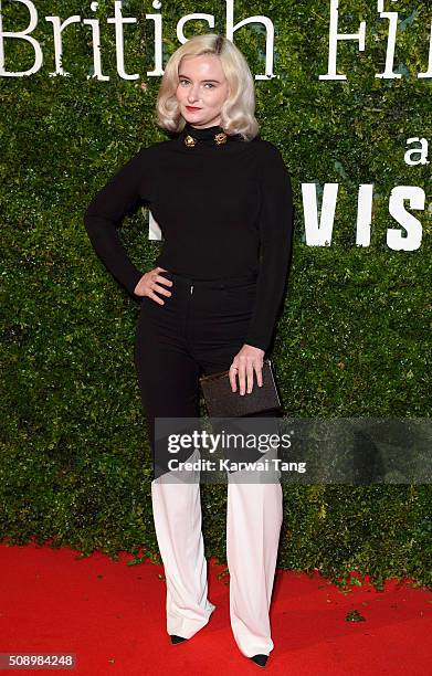 Grace Chatto attends the London Evening Standard British Film Awards at Television Centre on February 7, 2016 in London, England.