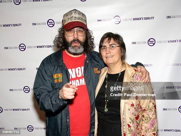 Judah Friedlander and Jessica Neuwirth attend A Night Of Comedy with Jane Fonda presented by the Fund For Women's Equality & ERA Coalition Carolines...