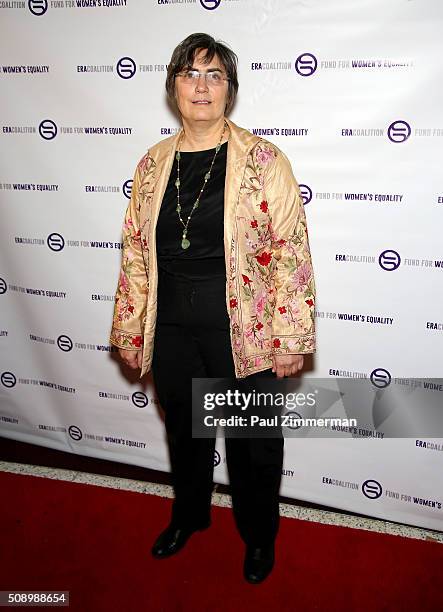 Jessica Neuwirth attends A Night Of Comedy with Jane Fonda presented by the Fund For Women's Equality & ERA Coalition Carolines On Broadway on...