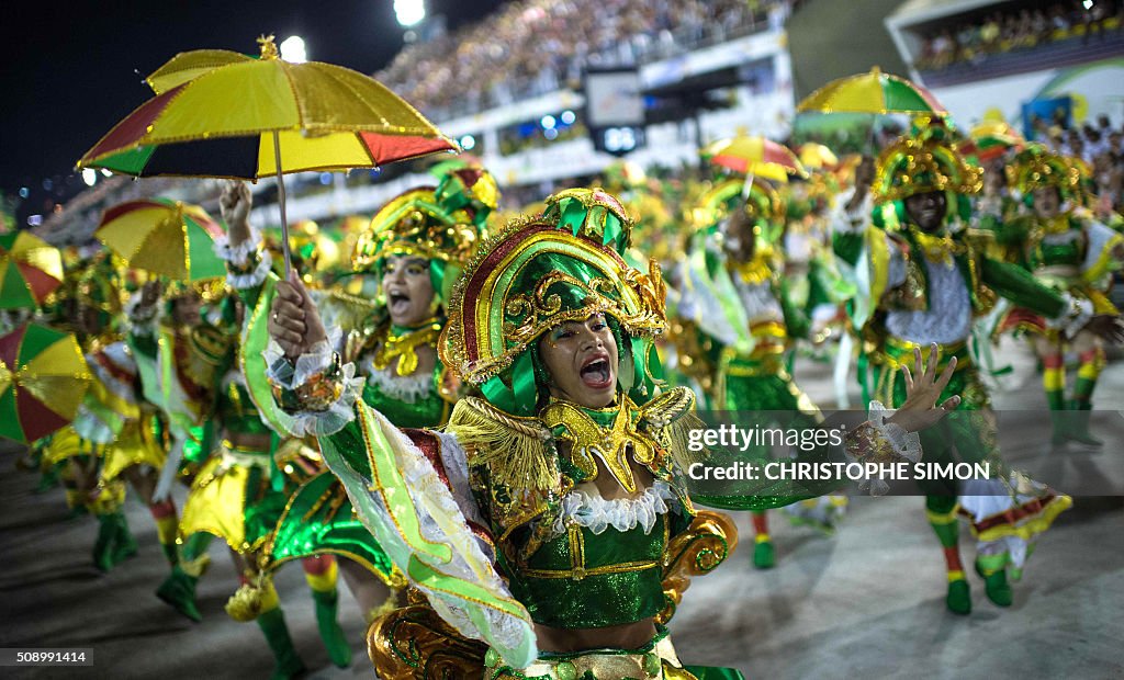 BRAZIL-CARNIVAL-RIO-PARADE-BEIJA FLOR