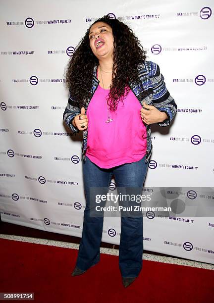 Michelle Buteau attends A Night Of Comedy with Jane Fonda presented by the Fund For Women's Equality & ERA Coalition Carolines On Broadway on...