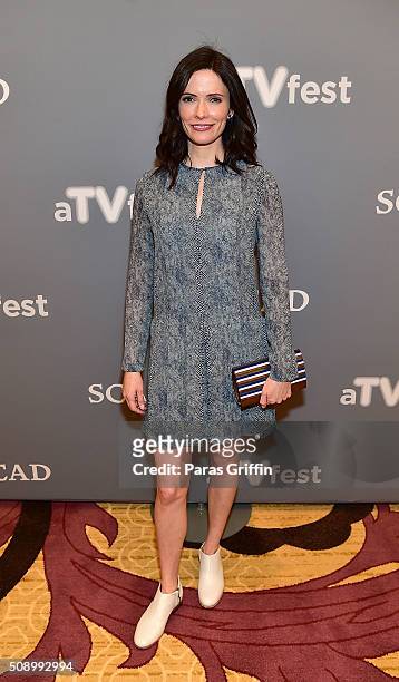 Actress Bitsie Tulloch attends the 'Grimm' event during aTVfest 2016 presented by SCAD on February 7, 2016 in Atlanta, Georgia.