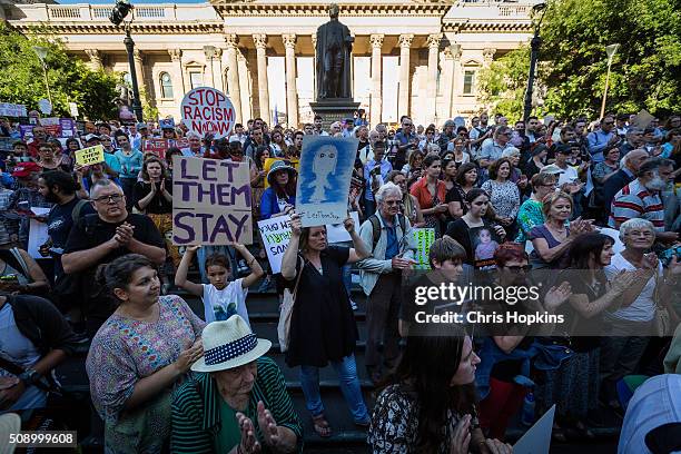 Thousands of Melbournians rallied on the steps of the state library in co-ordinated, Australia-wide rallies, protesting the High Courts decision...