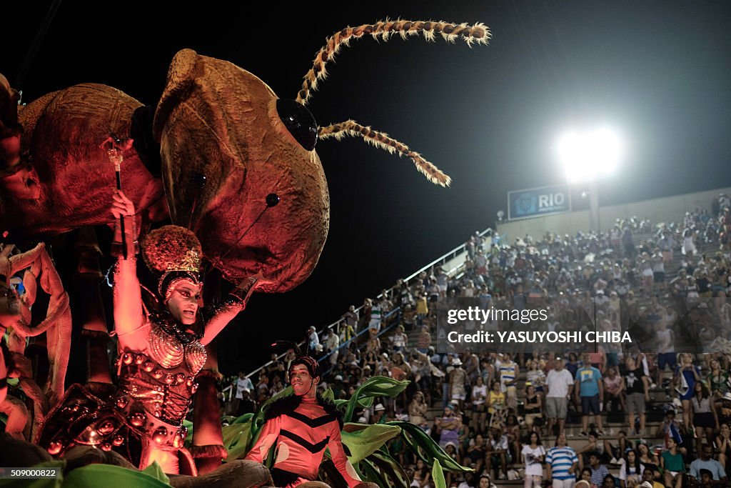 BRAZIL-CARNIVAL-RIO-PARADE-UNIDOS DA TIJUCA