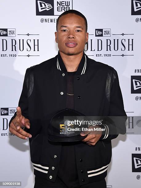 Player Marvin Jones attends the New Era Super Bowl party at The Battery on February 6, 2016 in San Francisco, California.