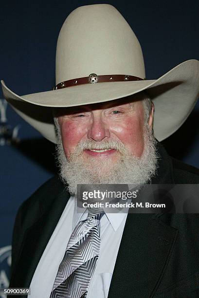 Musician Charlie Daniels attends the "39th Annual Country Music Awards" at the Mandalay Bay Hotel & Casino on May 26, 2004 in Las Vegas, Nevada.