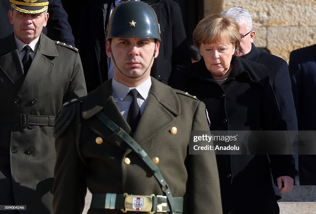  German Chancellor Angela Merkel in Ankara