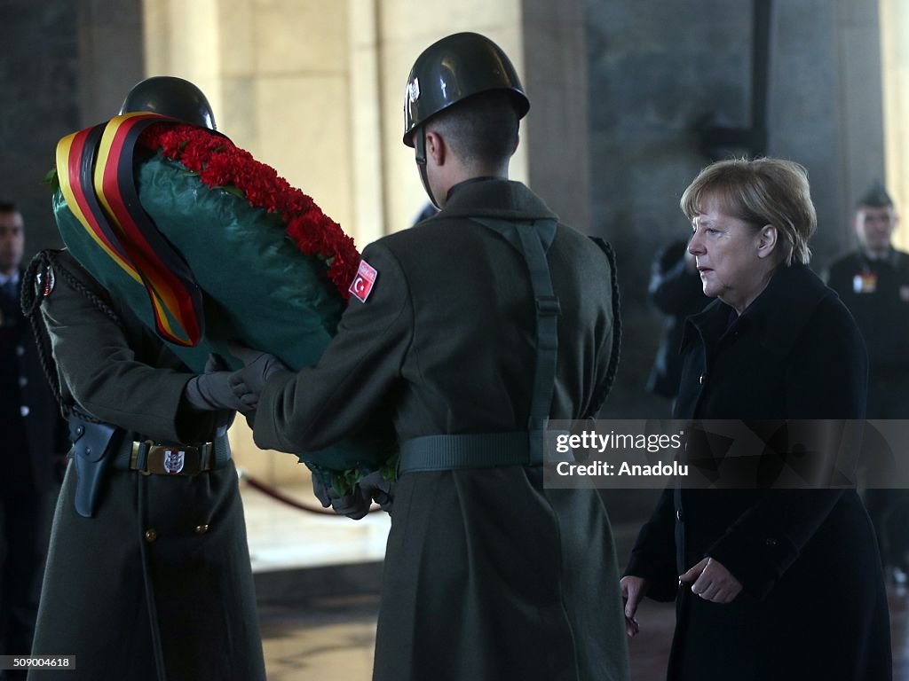 German Chancellor Angela Merkel in Ankara