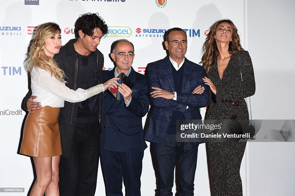 Sanremo 2016 - Press Conference And Photocall