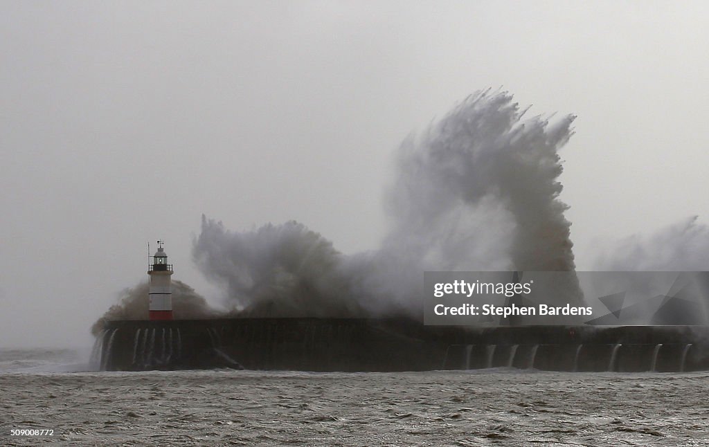 Storm Imogen Sweeps The South Of England