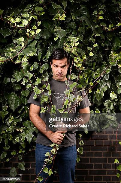 Actor and comedian Rob Delaney is photographed for the Observer on August 23, 2012 in London, England.