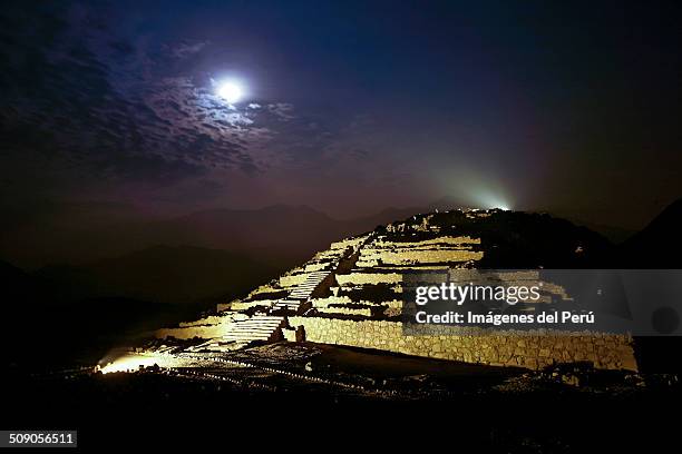 caral peru - pre columbian stock pictures, royalty-free photos & images