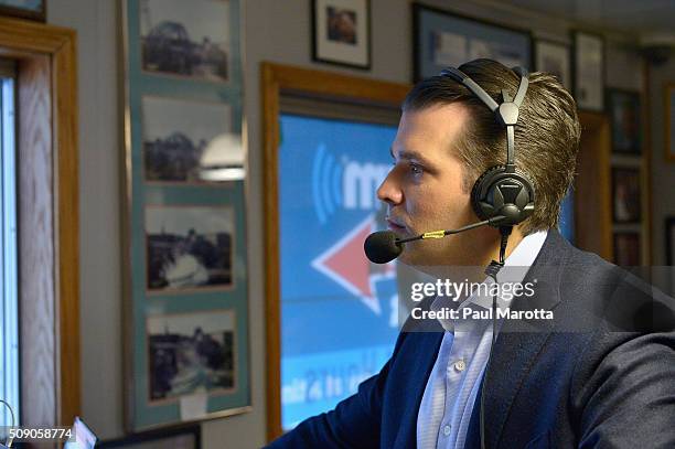 Breitbart News Daily Stephen K. Bannon interviews Donald Trump, Jr. For SiriusXM Broadcasts' New Hampshire Primary Coverage Live From Iconic Red...