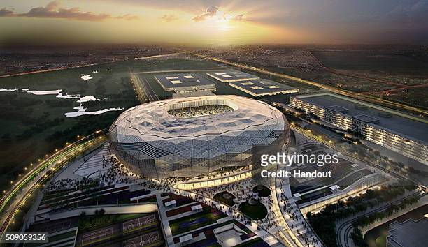 In this handout image supplied by Qatar 2022, this artists impression represents Qatar Foundation Stadium. Qatar will host the FIFA World Cup in 2022.
