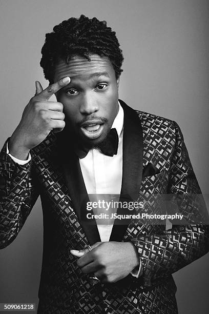 Actor Shameik Moore poses for a portrait during the 47th NAACP Image Awards presented by TV One at Pasadena Civic Auditorium on February 5, 2016 in...