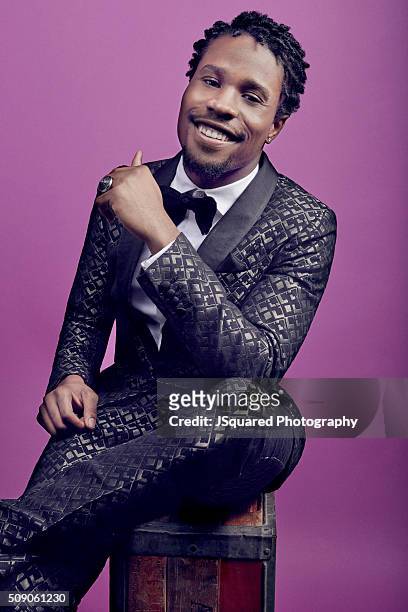 Actor Shameik Moore poses for a portrait during the 47th NAACP Image Awards presented by TV One at Pasadena Civic Auditorium on February 5, 2016 in...