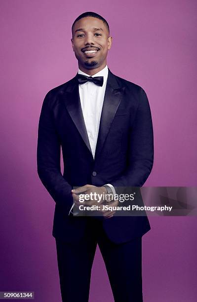 Actor Michael B. Jordan poses for a portrait during the 47th NAACP Image Awards presented by TV One at Pasadena Civic Auditorium on February 5, 2016...